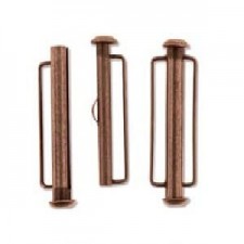 Metal magnetic slide clasp 31,5mm Antique copper